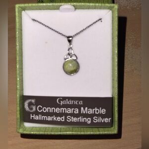 Galanta Connemara Marble Sterling Silver Necklace